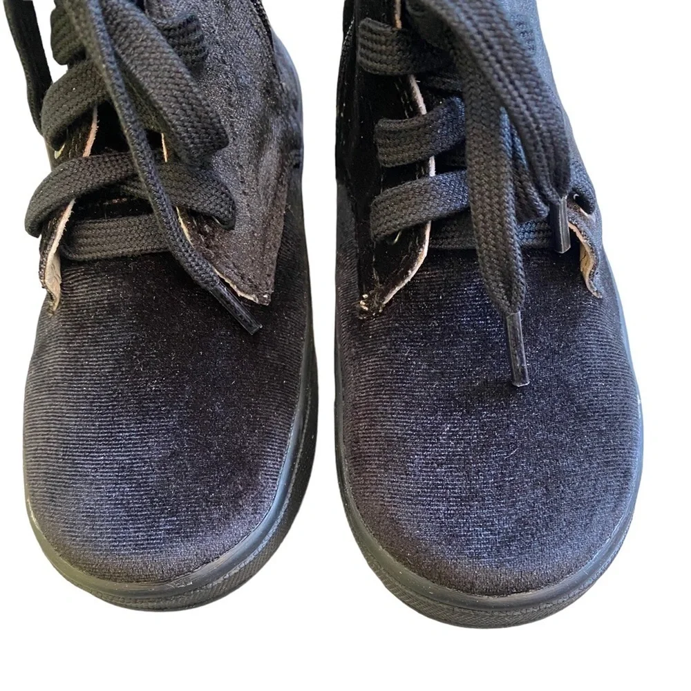 Old Soles Girls Velvey Swag Boot Black NWT